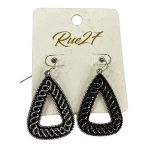 Rue27 Triangle Dangle Earrings NWT *FLAW
